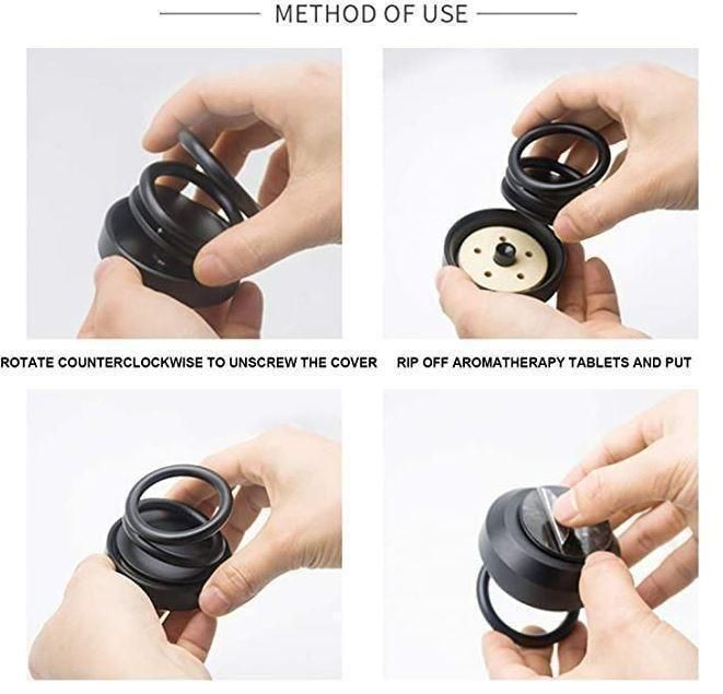 Super Solar Energy Rotating Ring with Long Lasting French Organic Fragrance