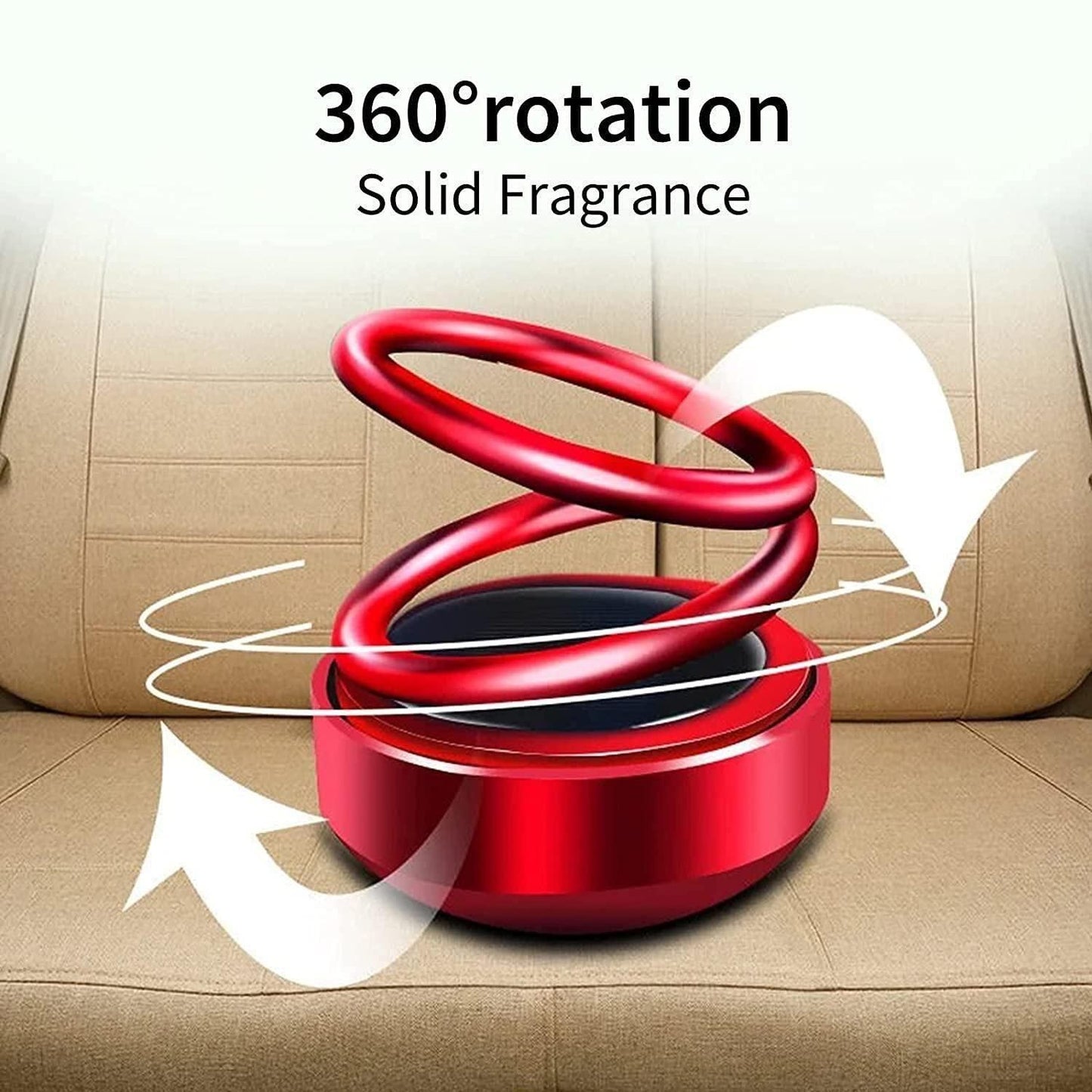 Super Solar Energy Rotating Ring with Long Lasting French Organic Fragrance