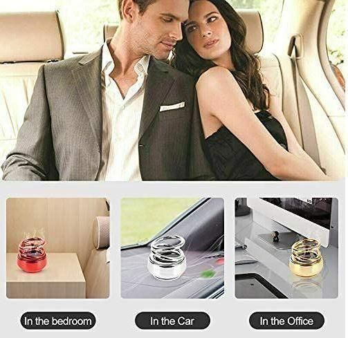 Super Solar Energy Rotating Ring with Long Lasting French Organic Fragrance