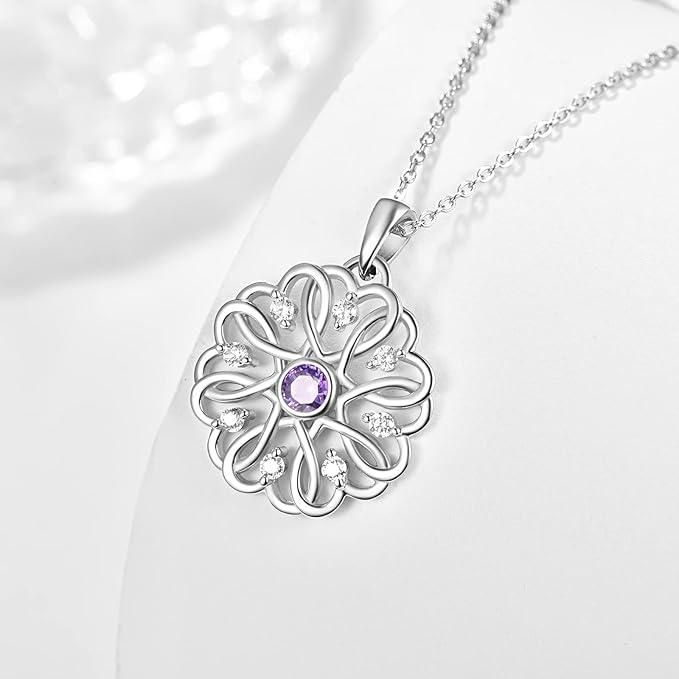 Original Silver Birthstone Pendant With chain Pack of 1